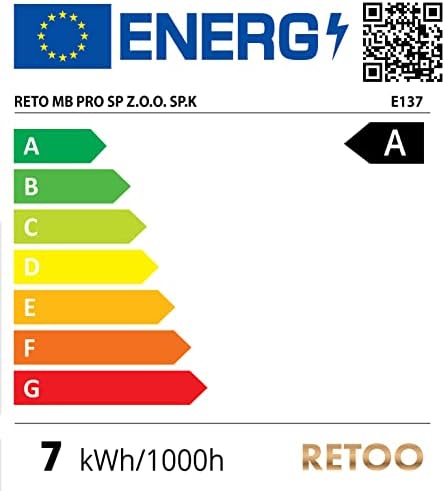 Retoo lampy solarne z czujnikiem ruchu do użytku na zewnątrz i diodami LED IP65 lampa solarna z czujnikiem ruchu lampa solarna z akumulatorem 2400 mAh wodoszczelna lampa ścienna [Klasa energetyczna A]