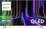 Philips Roku TV 55" 4K QLED Ultra HD Dolby Vision HDR 7800 Series Smart TV (55PUL7823/F6), Alexa Compatible, Dolby Atmos