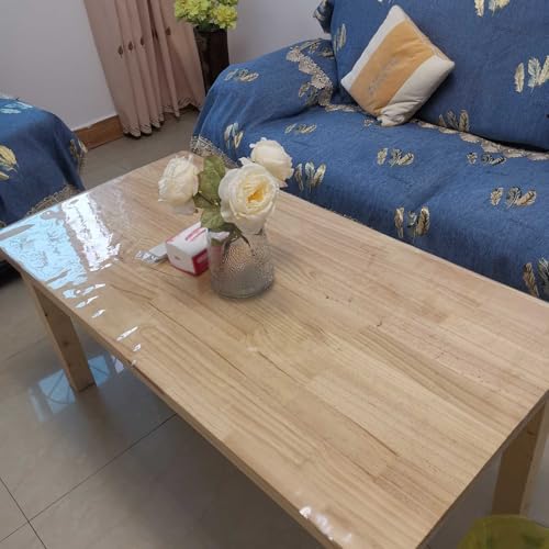 Protection table pvc nappe transparente repas famille bureau - 4
