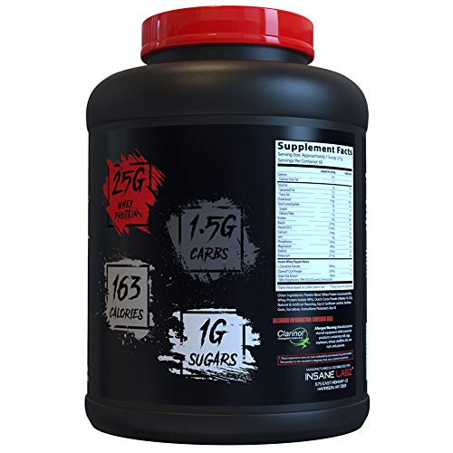Insane Labz 040232459207 Insane Whey Ripped, Lean Muscle Building Protein With L-Carnitine And Cla Oil Powder thumb #1