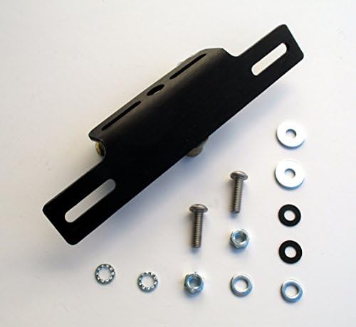 TARGA Universal Motorcycle UTV ATV Enduro SxS Scooter License Plate Mounting Frame Bracket Black Anodized Aluminum 22-510-1