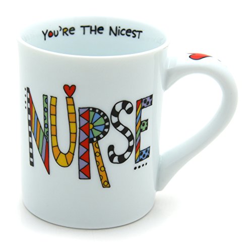 Our Name is Mud “Nicest Nurse” Porcelain Mug, 16 oz.