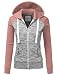 Doublju Lightweight Thin Zip-Up Hoodie Jacket For Women With Plus Size