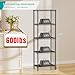 SINGAYE Metal Shelves Wire Shelving：Storage Rack Standing Units Shelf for Kitchen Laundry Bathroom Closet Organizers Pantry Narrow Mesh Adjustable 10