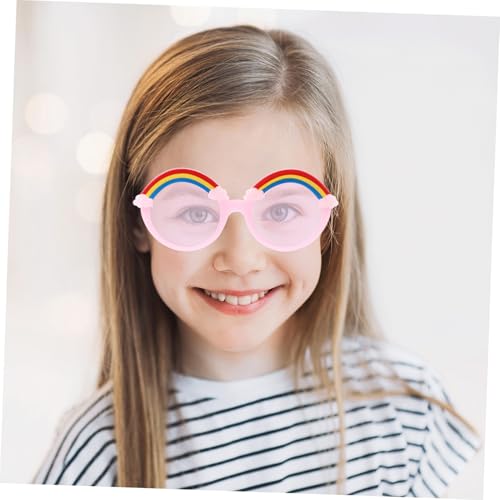 2pairs Round Frame Sunglasses Boys and Girls Glasses Fun Design Boys and Girls Sunglasses Fashionable Eyewear for Outdoor Activities4