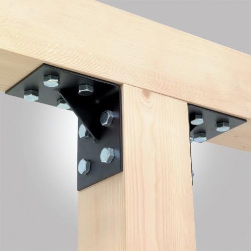 Simpson Strong-Tie HL57GPC - HLGPC 5 x 7 Black Ornamental Heavy Angle w/ Gusset