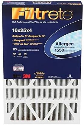 3M Filtrete Ultra Allergen Healthy Living Deep Pleat Furnace Filter - 4 Each