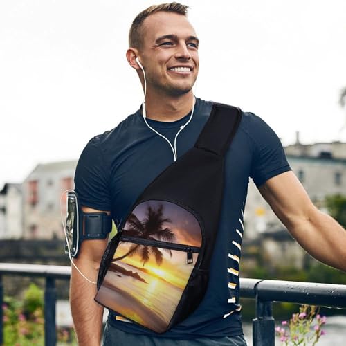 Bolso tipo bandolera blanco para senderismo y uso casual miniatura 3