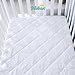Zippered Crib Mattress Protector - Waterproof Crib Mattress Encasement, Breathable and Absorbent, 6 Sides Fully Encased Cover