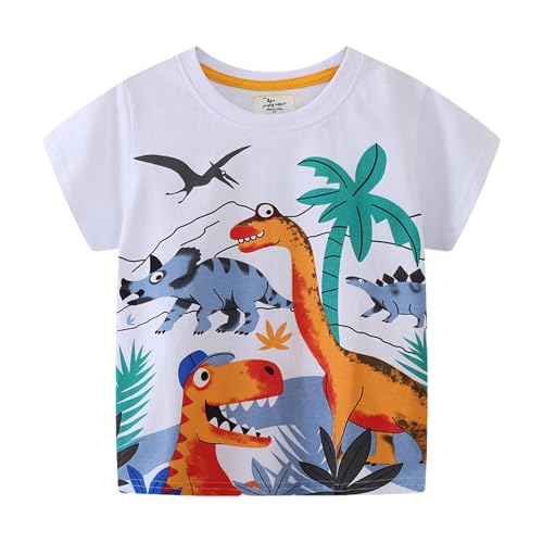 Camiseta de manga larga para bebé, camiseta de manga corta para niño, Blanco, 18-24 meses