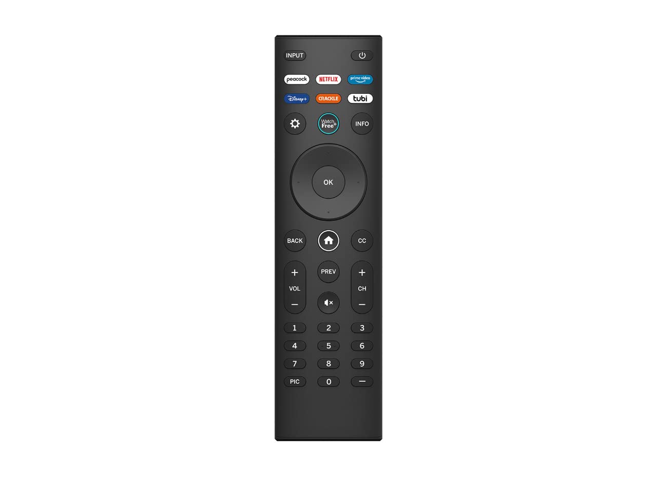 XRT140 - Telecomando di ricambio universale OEM per Smart TV VIZIO All LED LCD HD 4K UHD HDR con app Netflix Disney Crackle Tubi per D24FF1 D24F-F1 D32FF1 D32F-F1 D43FF1 D43F-F1 D50FF1