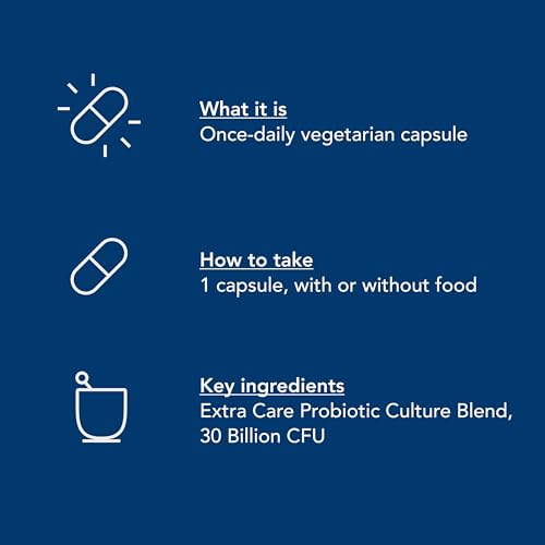 image for Renew Life Extra Care Digestive Probiotic Capsules, Daily Supplement S