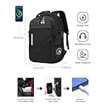 CROSSGEAR Large Travel Backpack Waterproof Laptop Bag Airline Approved Business Office Work Computer Casual Daypacks TSA Lock Anti-Theft Bookbag with USB Port Fit 17.3 inch Laptops for Men Women - Image 3
