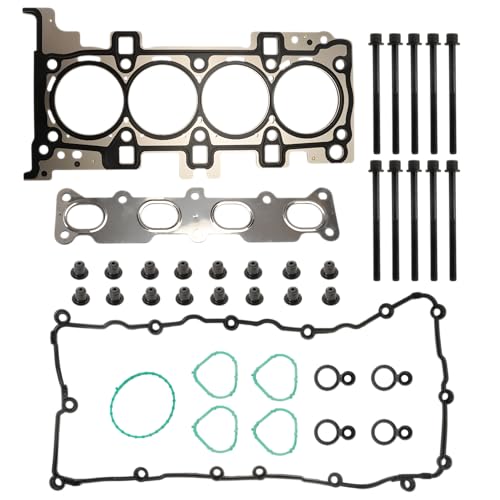 Image of Head Gasket with Bolts Set, 2.4L, HGB1171 2013-2016 for Dodge Dart, 16-18 for Fiat 500X, 14-22 for Jeep Cherokee /Renegade /Compass, 15-17 for Chrysler 200, 2.4L L4 2360cc 16V SOHC(36pcs)