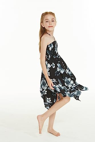 Image of Hawaii Hangover Family Matching Hawaiian Clothes, Midnight Bloom | Family matching Hawaiian outfits, Midnight Bloom, lightweight rayon, machine washable, tropical floral print, luaus, cruises