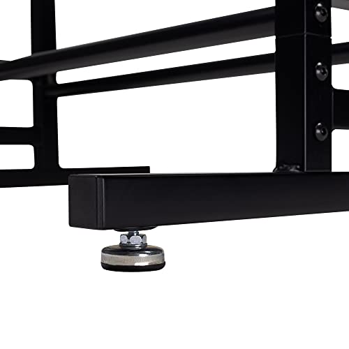 MVP Disc Sports Disc Station Disc Storage Rack (6 Shelf/Black)