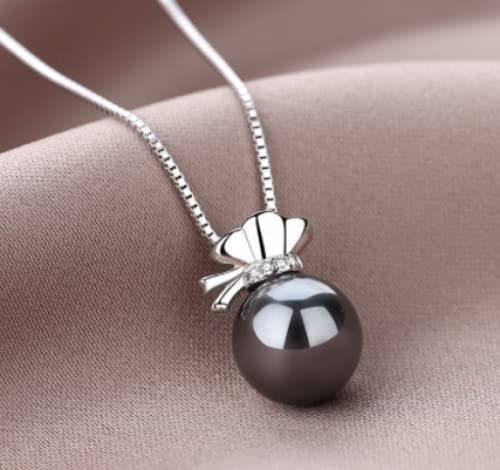 Collier perle en argent TABOJS, pendentif sachet raffiné pour un style féminin unique - 3