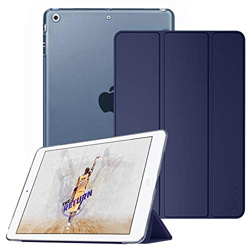 Preisvergleich Produktbild Fintie iPad Mini Hülle - Ultradünne Superleicht Schutzhülle mit transparenter Rückseite Abdeckung Cover mit Auto Schlaf / Wach Funktion für Apple iPad Mini / iPad Mini 2 / iPad Mini 3, Marineblau