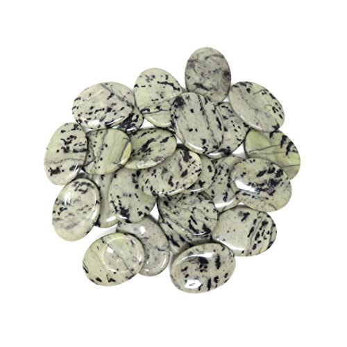 Innovative Surface Art Oval Worry Stone - Custom Engraved On One Side - 1.5 Inches X 1.2 Inches - Choose Your Stone Color And Font (Picasso Marble) #TOP3