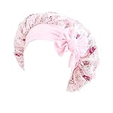 Generic Kinder Mädchen Jungen Hut Mütze Haar Turban Wickel Turban Hüte Bad Duschhaube Badehut Haarschutz Duschhauben Schlummertrunk Bizeps Band Football (Pink, One Size)