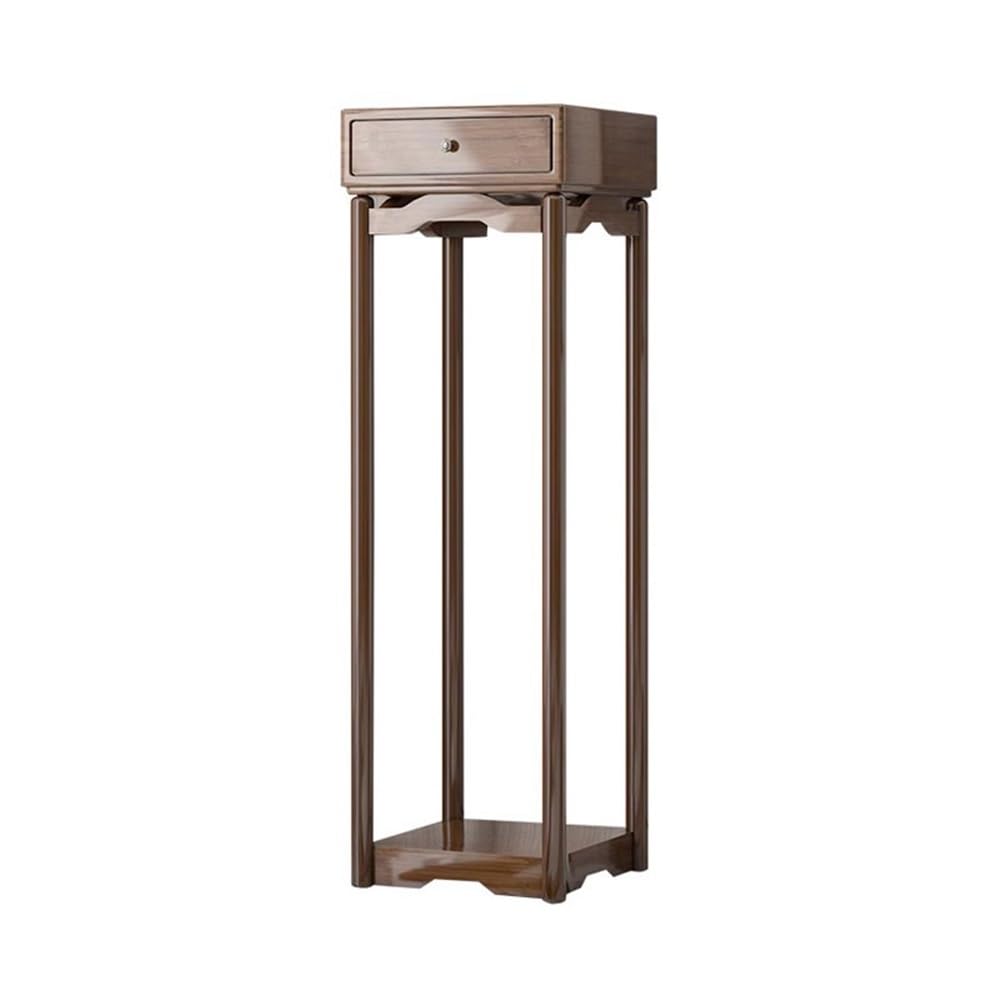 ZENY896V Home Light Luxury with Drawers Bonsai Rack Shelf, Study Living Room Floor Standing Planter Bracket Decor(Small)