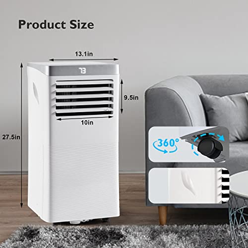 Breezestival 10,000 Btu Portable Air Conditioner And Heater, 4-In-1 Multifunctional Ac Unit With Dehumidifier Fan/ 24H Timer/Remote Control Mobile Air Conditioner For Home/Office/Dorm #TOP5