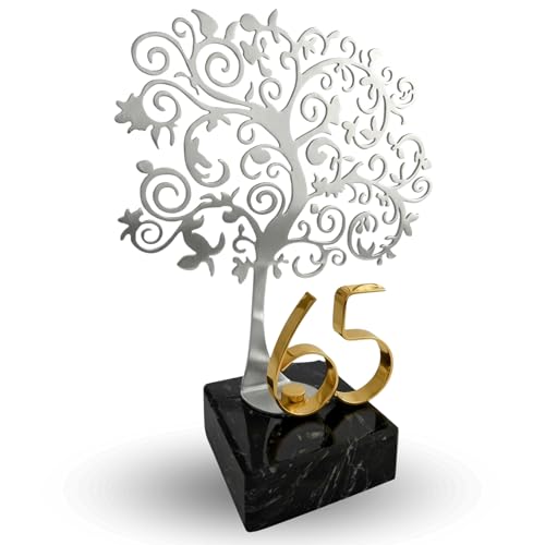 JOYERÍA EL FARO | Placa conmemorativa personalizada con grabado y estuche premium | Ideal para aniversarios, jubilaciones, dedicatorias u homenajes (Árbol 65)