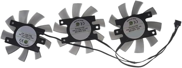 Graphics Card Graphics Card Fan CF12815S DC12V 0.28A 4Pin Compatible with RTX2080Ti RTX2080 11GB Gaming OC X3