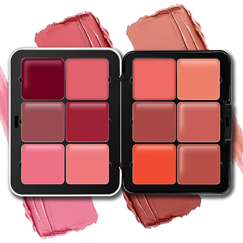 HOSAILY 12 Colors Cream Blush Palette Matte Blush Contour and ...