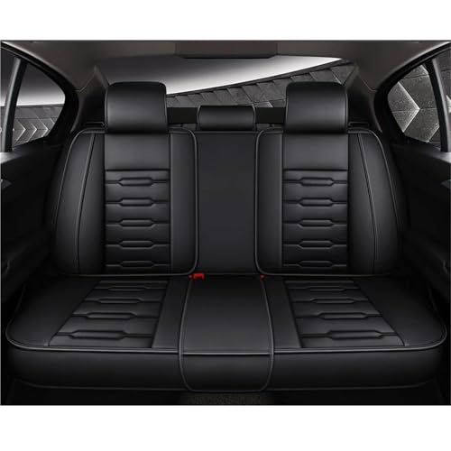 Housses de siège de voiture en cuir noir arrière pour Dodge Journey Charger Caliber