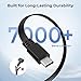 Basesailor Micro USB Power Cable 30FT 2Pack,9M Flat Micro USB Charging Power Cord,Charger for Wyze Cam Pan V4,Yi Cam,Nest Cam,Blink Mini/XT/XT2/3rd Gen Camera,Arlo Q,Furbo Dog,Netvue,Xbox Controller