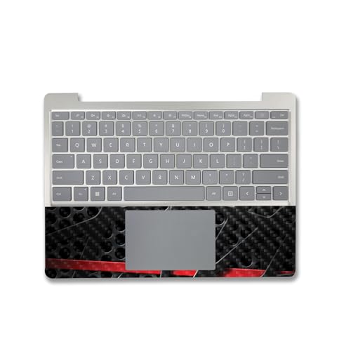 Image of MightySkins Carbon Fiber Skin Compatible with Microsoft Surface Laptop Go 3 (2023) Full Wrap Kit - Tech Web | Protective, Durable Textured Carbon Fiber Finish | Made in The USA