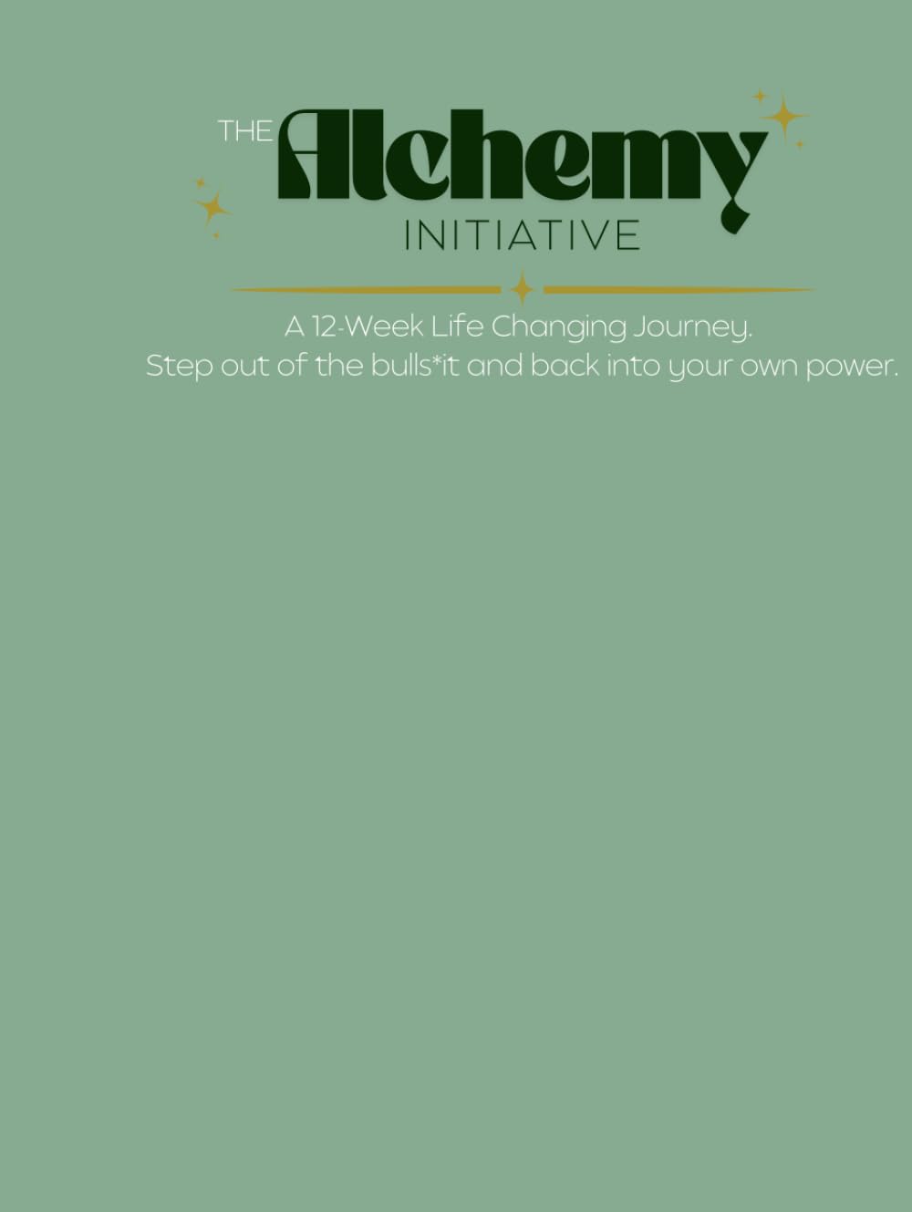 The Alchemy Initiative: A 12-Week Life Changing Journey