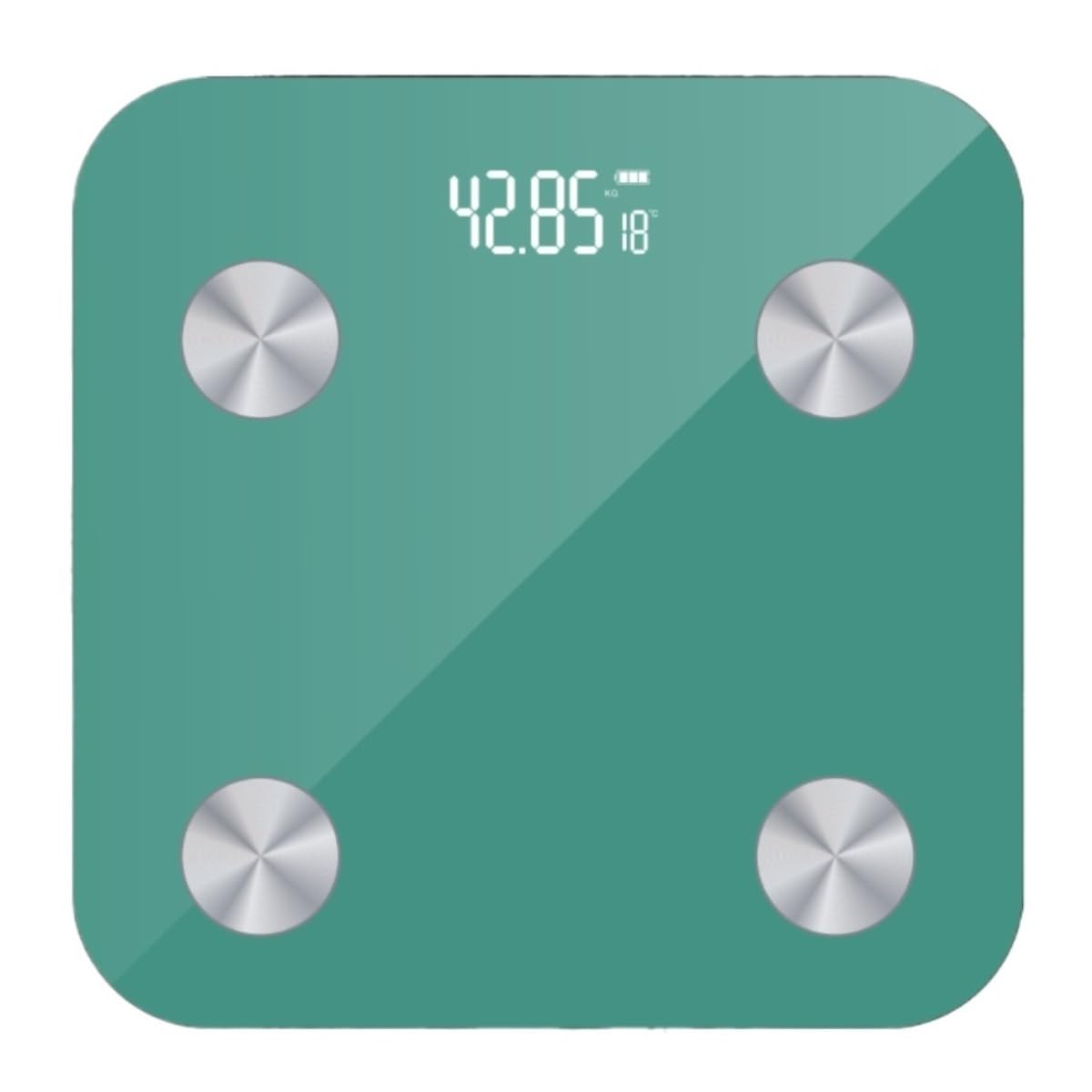 GFJHdfhE Scales for Body Weight, Weight Scale Bluetooth Body Fat Bathroom Weighing Electronic High Precision Sensors(Grün)