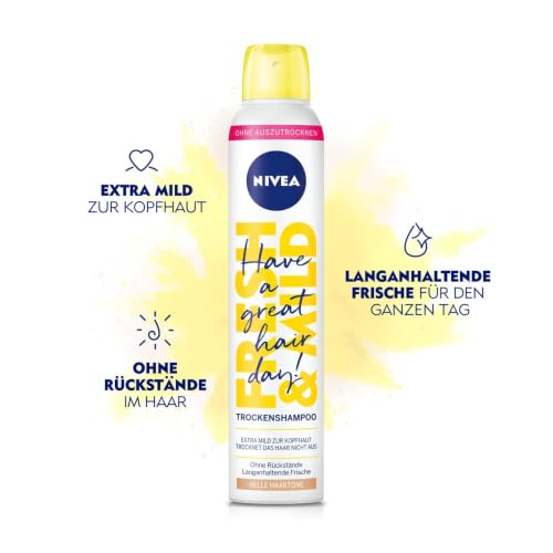NIVEA Fresh & Mild Trockenshampoo, helle Haarfarben, 200 ml – Ansicht 3