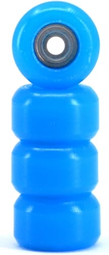 Miniatura 2 de Teak Tuning Ruedas de rodamiento de diapasón de poliuretano CNC, color azul claro, juego de 4 ruedas, material duradero con un durómetro duro