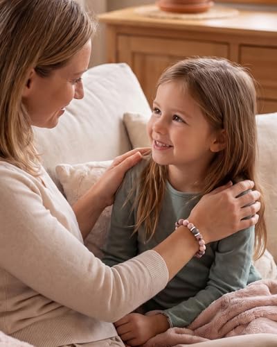 Image of Mother Daughter Bracelets Set for 2 Matching Heart Bracelets for Mother and Daughter to My Mom Bracelet Birthday Mothers Day Gifts for Mom Daughters