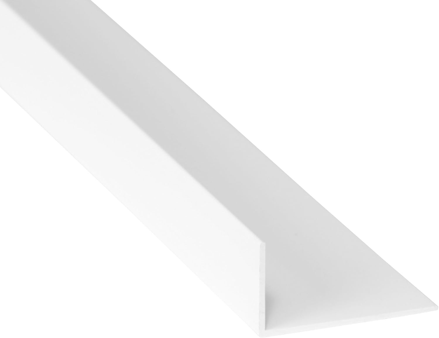 PVC Unequal Angle Trim, 50mm x 25mm, 90 Degree, White, 1 Metre : Amazon ...