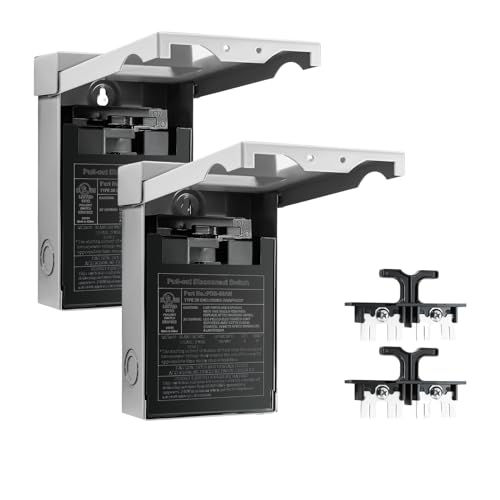 Pack of 2 60 Amp AC Disconnect Switch Outdoor 120/240VAC