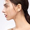 Ecripe 3 Paar 925 Sterling Silber Ohrstecker, Hypoallergene Cubic Zirkonia Ohrstecker Silber für Frauen, Funkelnde Ohrläppchen Knorpel Ohrringe (3/4/5 mm) #5