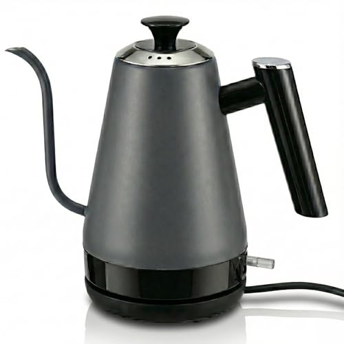 Minervor Electric Gooseneck Kettle, Pour Over Kettle for Coffee & Tea, Hot Water Boiler, 100% Stainless Steel Inner Lid & Bottom (K02)
