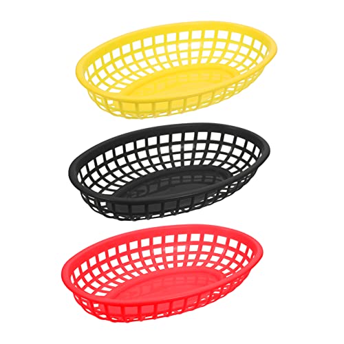 Cabilock Plastic Grid-shaped Baskets for Dessert Plate Storage for Kitchen Home
