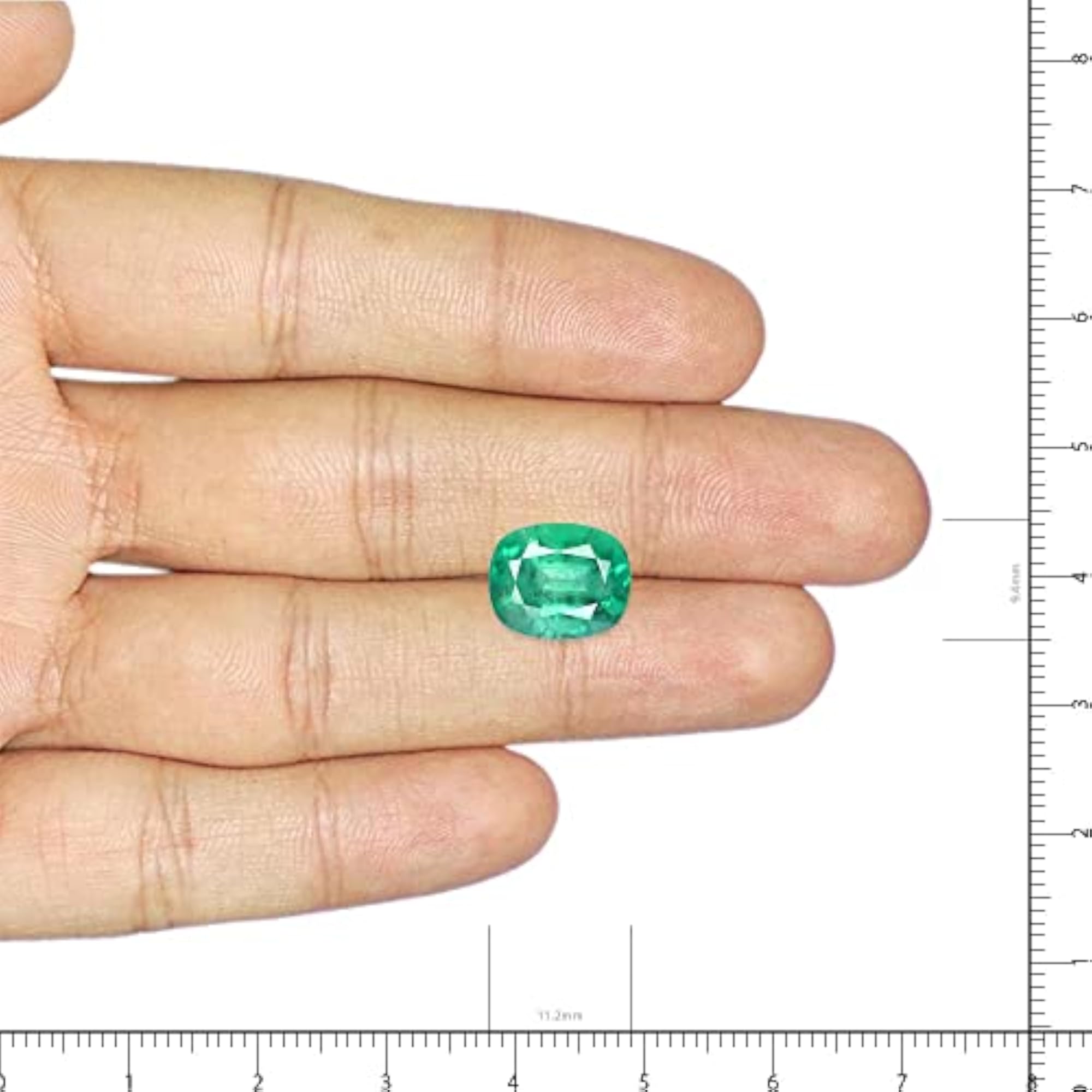 11.25 Ratti Certified Colombian Emerald, Unique Gemstone