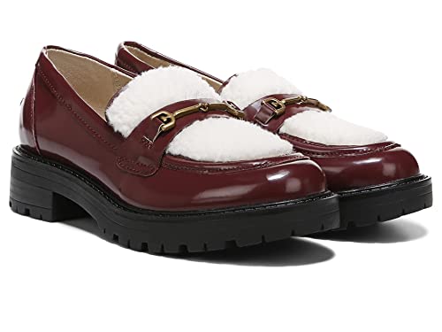 Sam Edelman Girls Tully Kids Loafer, Bordeaux/Natural, 4 Big