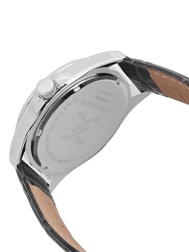 Image of Daniel Klein Men Analog Watch | Silver Case | Black Dial | Black Genuine Leather Strap | 42 mm | Water Resistant 5 ATM | DK.6.14206-1
