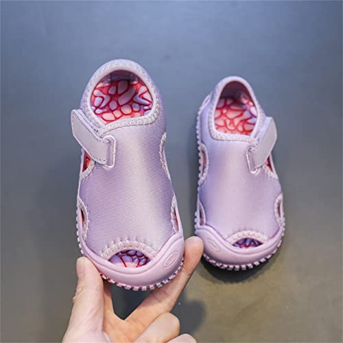 Boys Girls Water Shoes Quick-Dry Slip on Beach Swim Pool Sandals Solid Color Closed Toe Sandals Summer Walking Shoes4