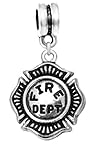 LaBenie Dangle Fire Fighter Badge Charm