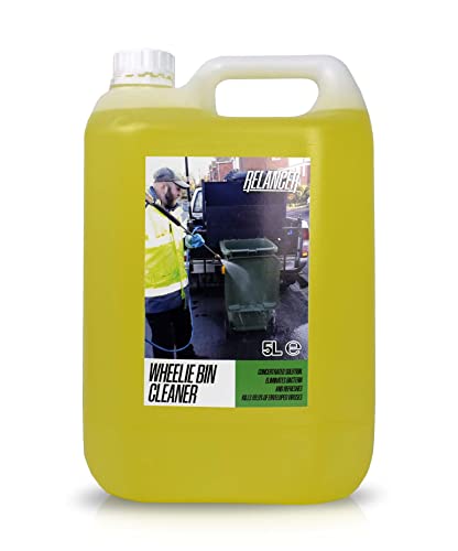Trade Chemicals Wheelie Bin Cleaner 5L Relancer Anti-Bacterial Sanitizer (LEMON)