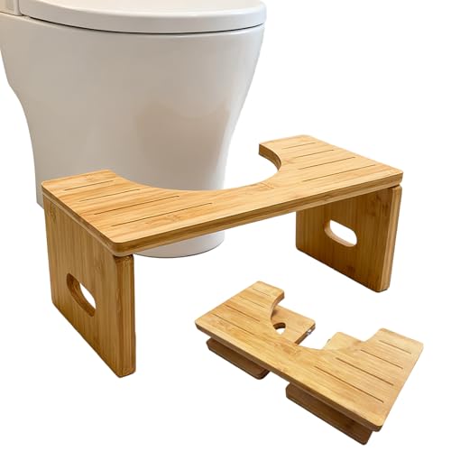 Taburete de baño de bamb
