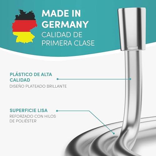 Miniatura 2 de Engelbach Manguera Ducha 2m De Goma - Conexión Estándar Universal - Flexible, Robusta Y Fácil Instalación - Made In Germany